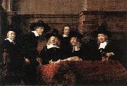 REMBRANDT Harmenszoon van Rijn Sampling Officials of the Drapers' Guild Germany oil painting artist
